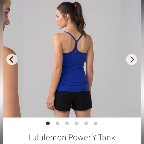 Lululemon Power Y Tank Size 6 Purple/Blue - Picture 5 of 8